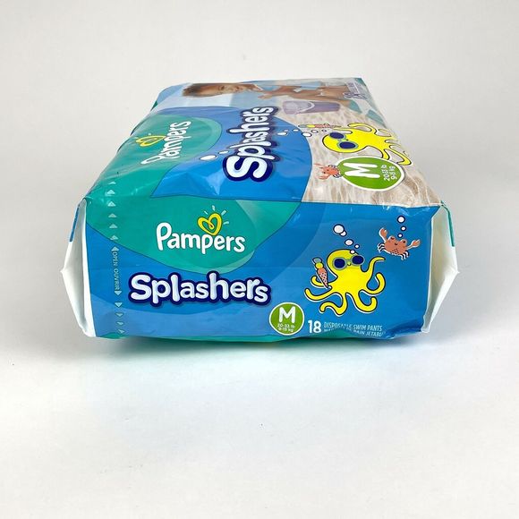 Pampers Splashers Swim Diapers Disposable Pants Medium 20-33 lb 9-15kg 18Ct - Picture 6 of 6